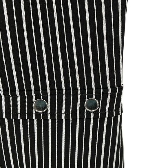 Banana Republic Women's Sheath Dress Size 6 Striped Black White S/S Work Career - Picture 7 of 16